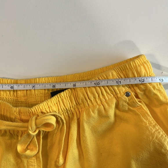 Erika - sz 8P, drawstring cropped pants, yellow - Picture 8 of 9